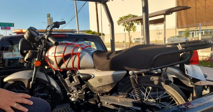 Recuperan moto y detienen a 4 sujetos durante operativo ‘Descuelgue’