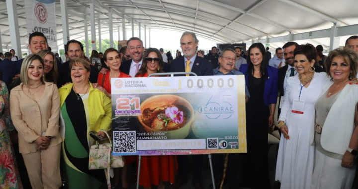 Presentan un “cachito” de la gastronomía de Guanajuato en la Lotería Nacional