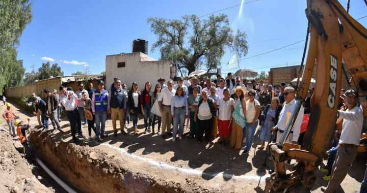 Llega el agua potable a San José de la Luz; inicia Navarro instalación de la línea de conducción