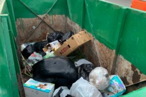 Saturan contenedores de basura con neumáticos inservibles que aumentan la contaminación