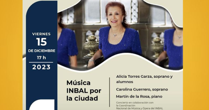 Viaje por la canción mexicana del siglo XX ofrecerá la soprano Carolina Guerrero y el pianista Martín de la Rosa
