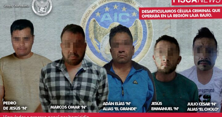 Desarticulan célula criminal de la zona Laja-Bajío