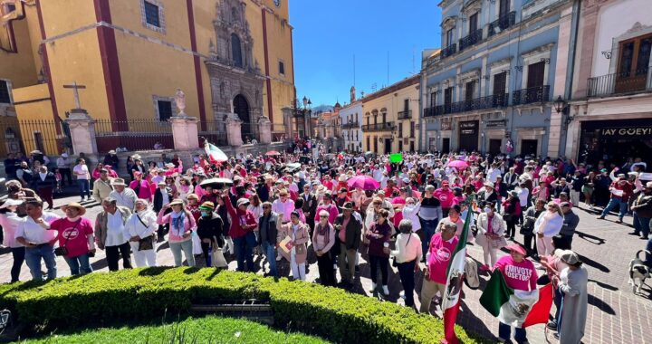 Cerca de 500 capitalinos marcharon por la democracia de México