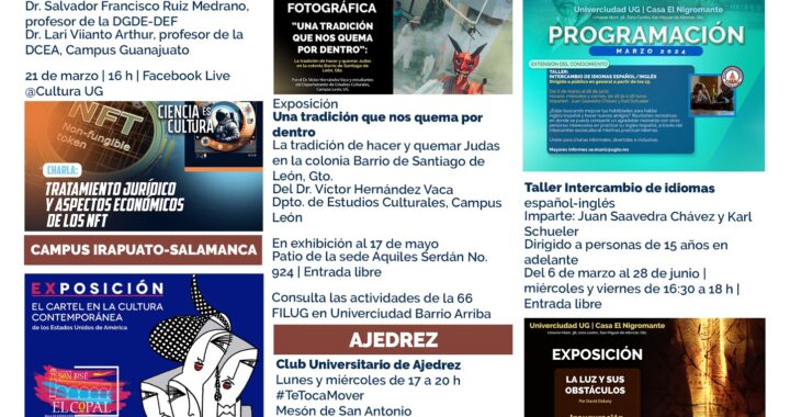Arte, literatura, cine y talleres son la mezcla perfecta en la Agenda Cultural de la UG y la FILUG