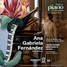 Actuará por primera vez en el Juárez la joven pianista Ana Gabriela Fernández