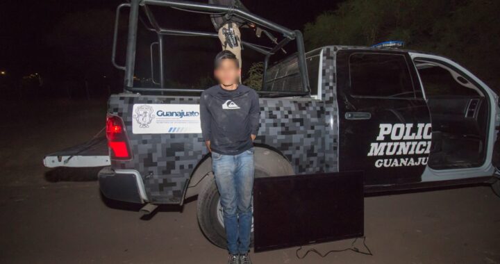 Lo detienen con una pantalla de plasma cuya propiedad no acreditó