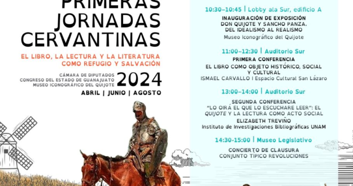 Llegan en abril las primeras Jornadas Cervantinas en Espacio Cultural San Lázaro
