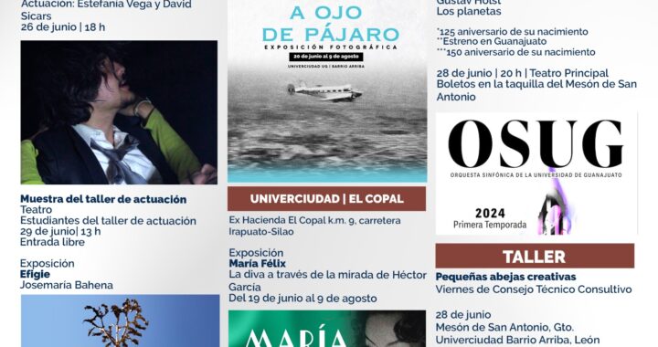 Disfruta de las actividades culturales que la UG trae para ti 