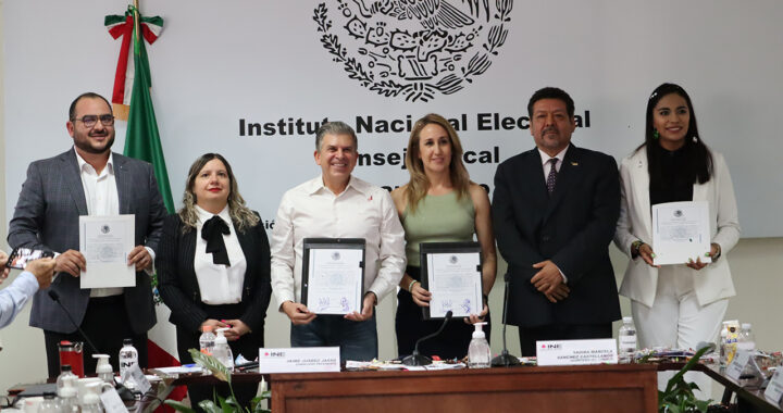 Guanajuatenses al Senado: reciben constancia Sheffield, Magaña y Márquez