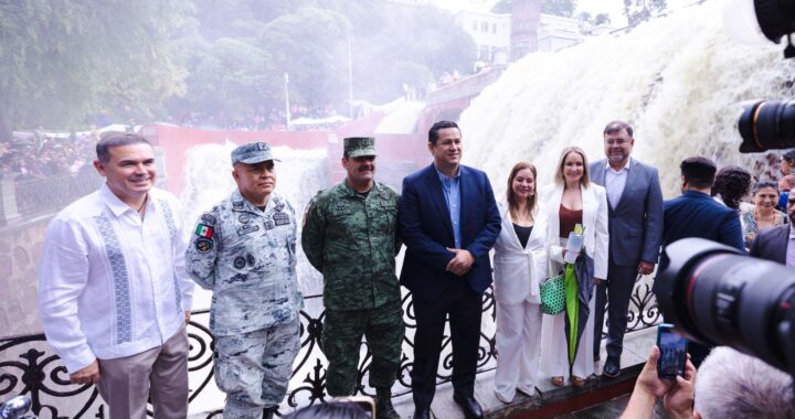 Ni la lluvia detuvo la apertura de la Presa de la Olla, acuden más de 10 mil personas