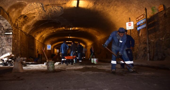 Realizan reparaciones en la calle subterránea; cumplirá 60 años en septiembre