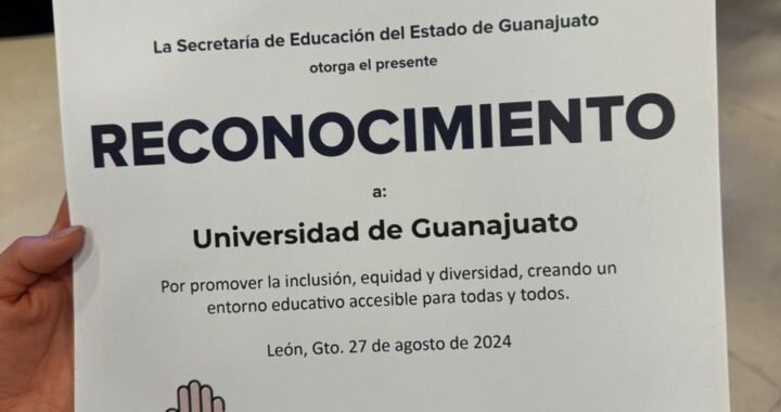 UG es reconocida por la SEG por fomentar la inclusión social y la diversidad