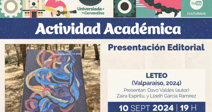 Davo Valdés de la Campa presentará su poemario Leteo en la Universiada Cervantina 2024