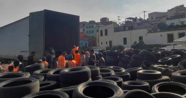 Duplica Guanajuato Capital tope de llantas recolectadas; llega a 3 mil 250 piezas