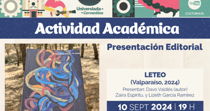 Davo Valdés de la Campa presentará su poemario Leteo en la Universiada Cervantina 2024