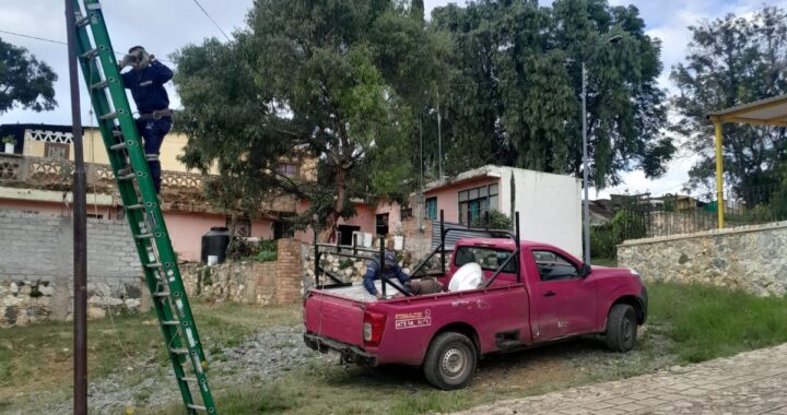 Reparan luminarias en la ruta minera de Guanajuato Capital