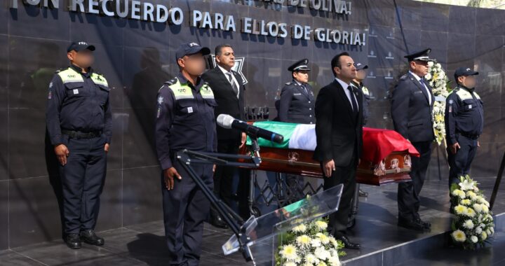 Despiden con honores a policía de Caminos caído en cumplimiento de su deber 