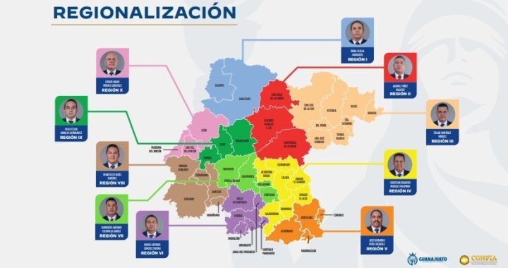 Presentan estrategia de regionalización de Guanajuato con 10 zonas detalladas