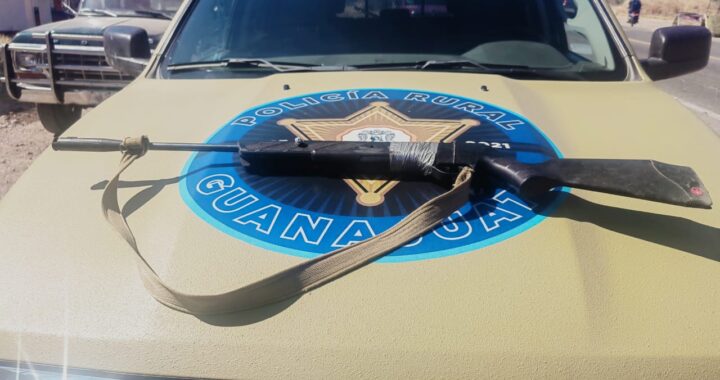 Detienen a dos personas con armas de postas