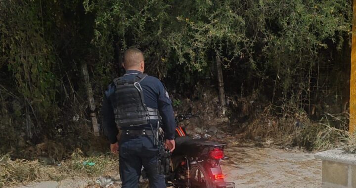 Policía de Guanajuato recupera motocicleta con reporte de robo