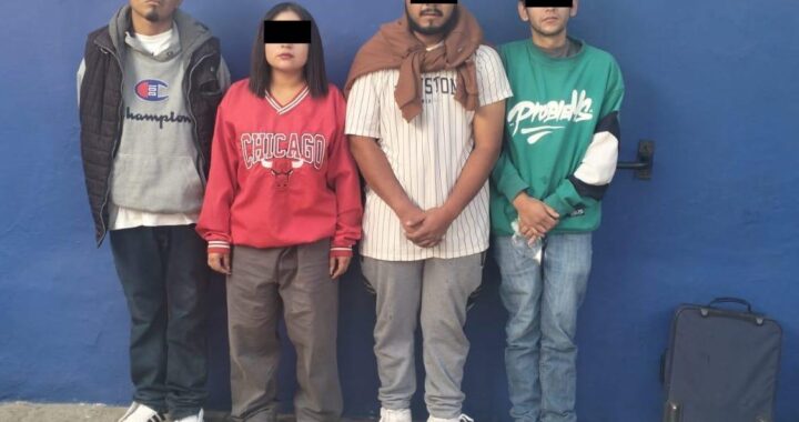 Detienen a 4 por presunto robo en un hotel