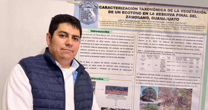 Estudiante UG aporta estudio de la vegetación para la reserva ecológica El Pinal del Zamorano