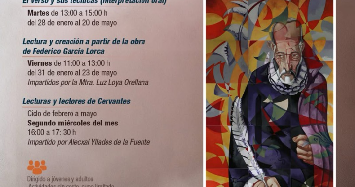 Abre Biblioteca Cervantina talleres literarios gratuitos