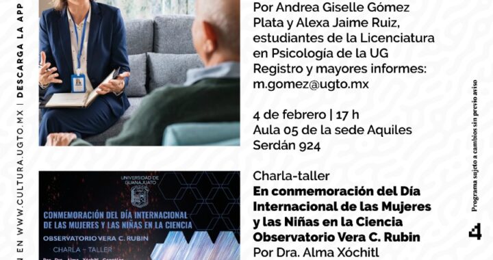 UG: Salud mental y ciencia para comenzar febrero en la Agenda Cultural