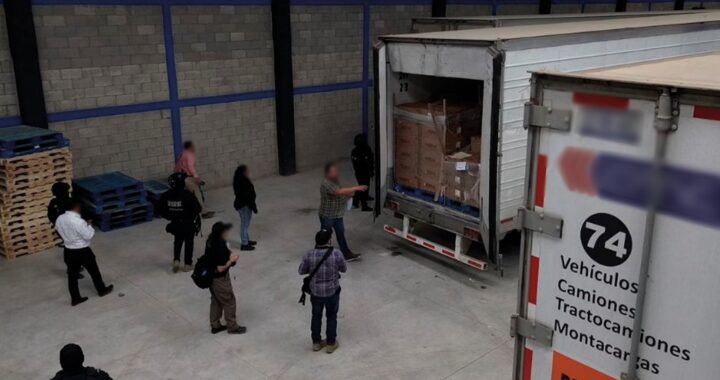 Recuperan carga de carne y alimentos robados con valor de más de 2.2 millones de pesos 