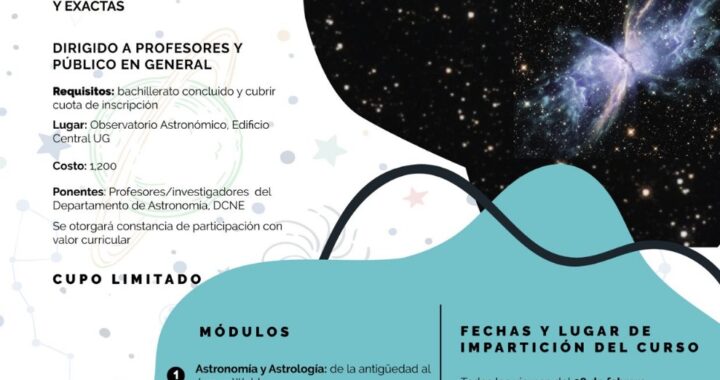 Invita UG al curso de Astronomía para todo público 