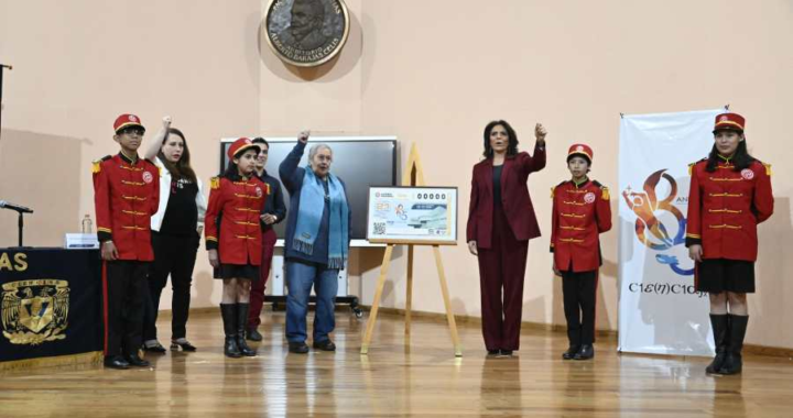Develan billete conmemorativo de la Lotería por los 85 años de la Facultad de Ciencias*