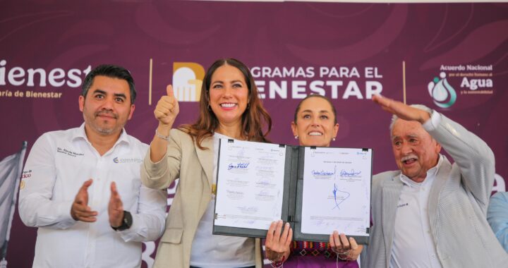 Firma Gobernadora histórico convenio de agua para Guanajuato