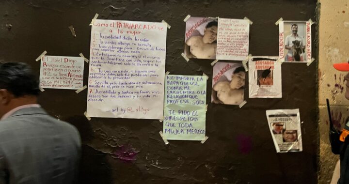 Se respetarán las expresiones marcadas en los inmuebles de la capital por el 8M