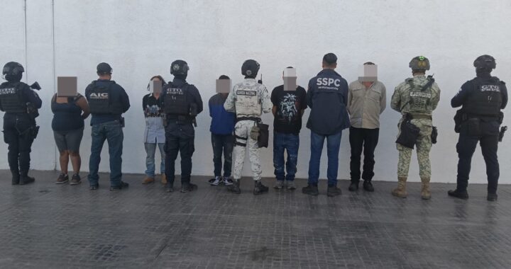 Asegurar a cinco personas y armas en Yuriria gracias a denuncia ciudadana