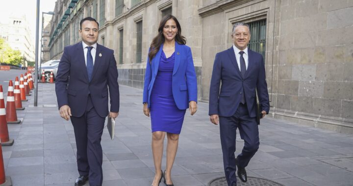 Gobernadora presenta resultados de seguridad ante el gabinete nacional