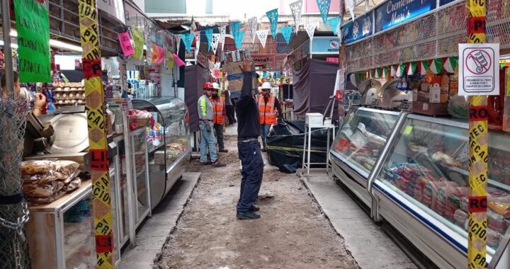 Sigue pendiente la conclusión del piso del mercado Hidalgo
