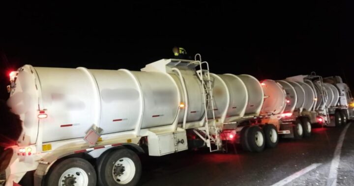 Aseguran 63 mil litros de diésel de presunta procedencia extranjera