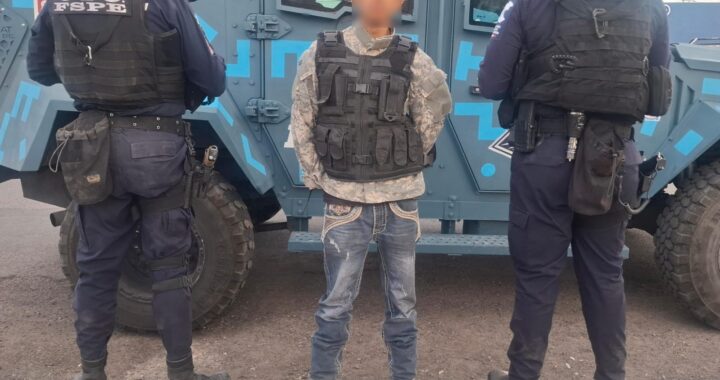 Detienen a presunto criminal; aseguran armamento posiblemente vinculado a homicidio de GN 