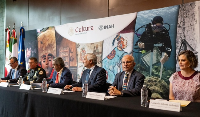 MÉXICO E ITALIA CELEBRAN LA COLABORACIÓN EN FAVOR DEL PATRIMONIO CULTURAL Y EN CONTRA DEL TRÁFICO ILÍCITO DE BIENES CULTURALES