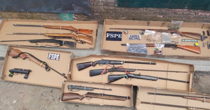 Aseguran armas, pólvora y tres motocicletas en Valle de Santiago