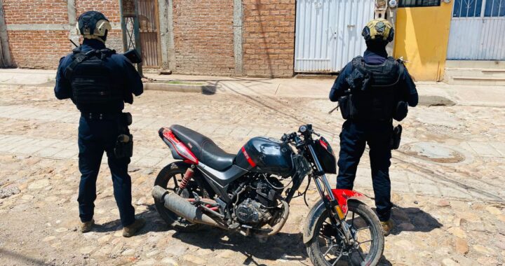Recupera Policía de Guanajuato moto robada y detiene a presunto responsable