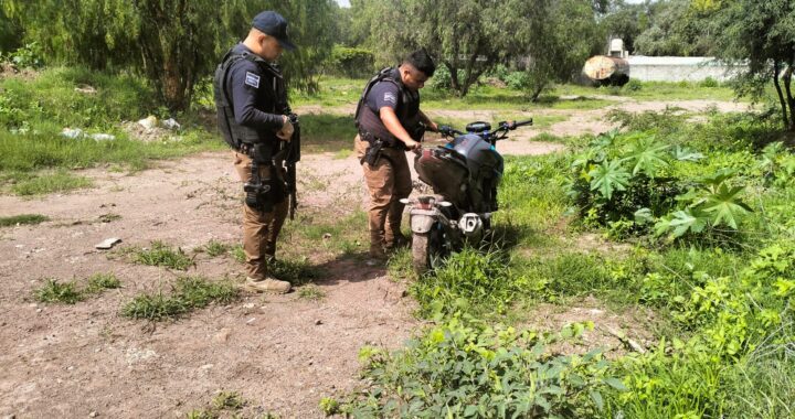 Recupera policía de Guanajuato dos motocicletas con reporte de robo