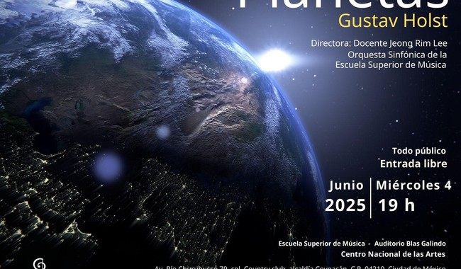 LA ORQUESTA SINFÓNICA DE LA ESCUELA SUPERIOR DE MÚSICA PRESENTARÁ LOS PLANETAS DE GUSTAV HOLST