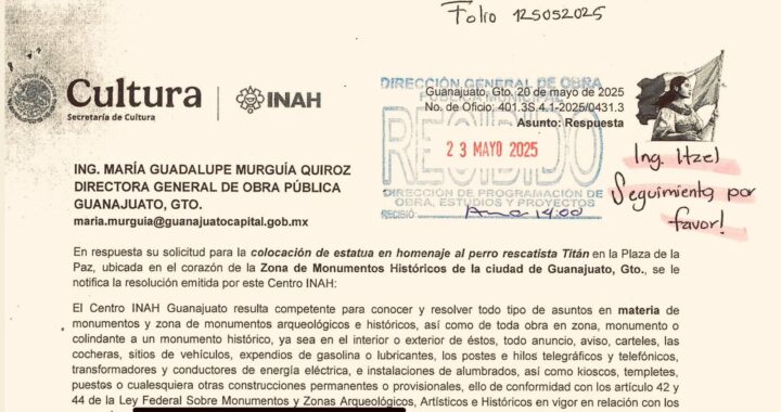 Desmiente administración capital al INAH