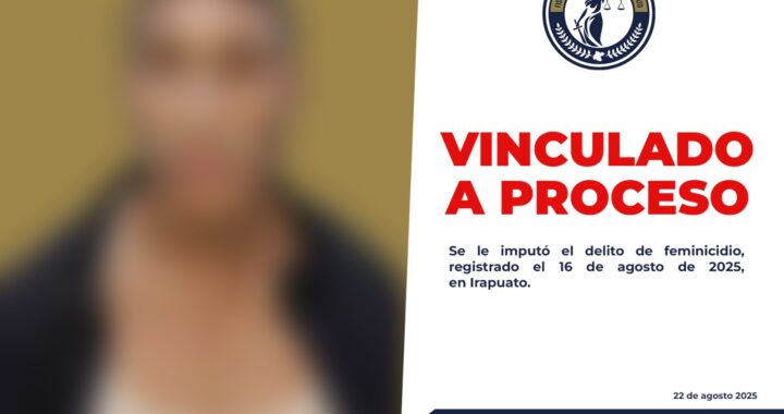 Presunto feminicida es procesado en Irapuato