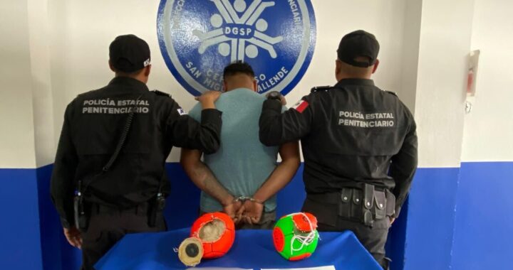 Frustran ingreso de droga oculta en balones al Ceprereso de San Miguel de Allende