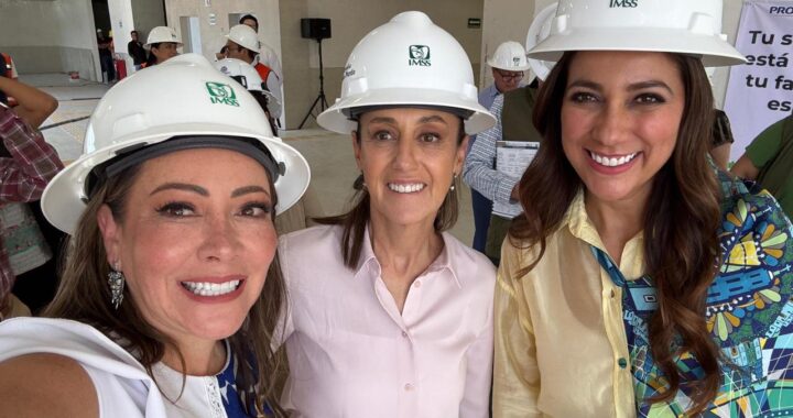 Visita la presidenta Sheinbaum la capital; supervisa obra del hospital del IMSS