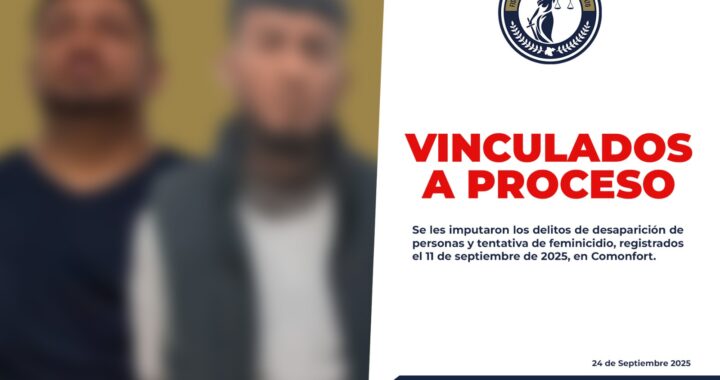 Dos sujetos encarcelados por desaparición de personas e intento de feminicidio