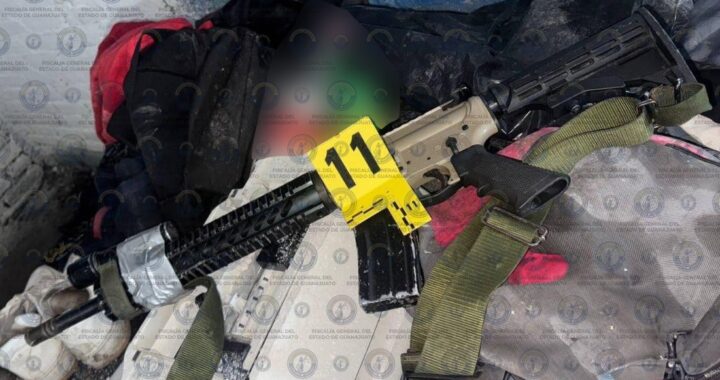 Detienen a cuatro hombres armados con droga en Irapuato