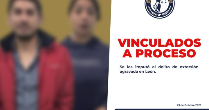 Capturan a una pareja de presuntos extorsionadores de León